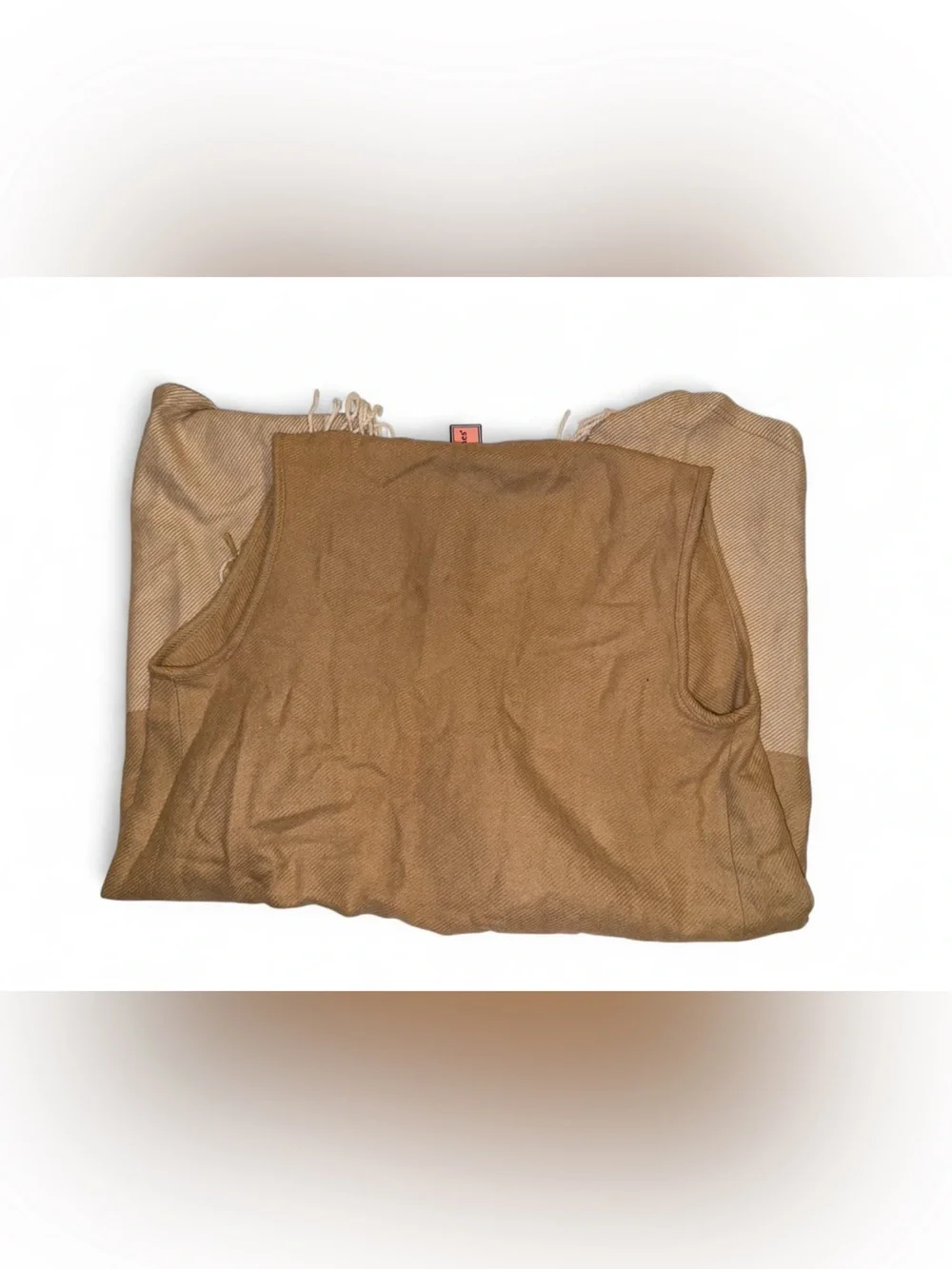 Vineyard Vines Two-Tone Fringe Tan Swim Cover-Up